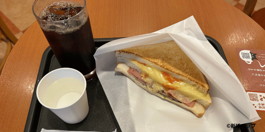 カフェ・ベローチェ 新橋四丁目店のモーニングBセット
